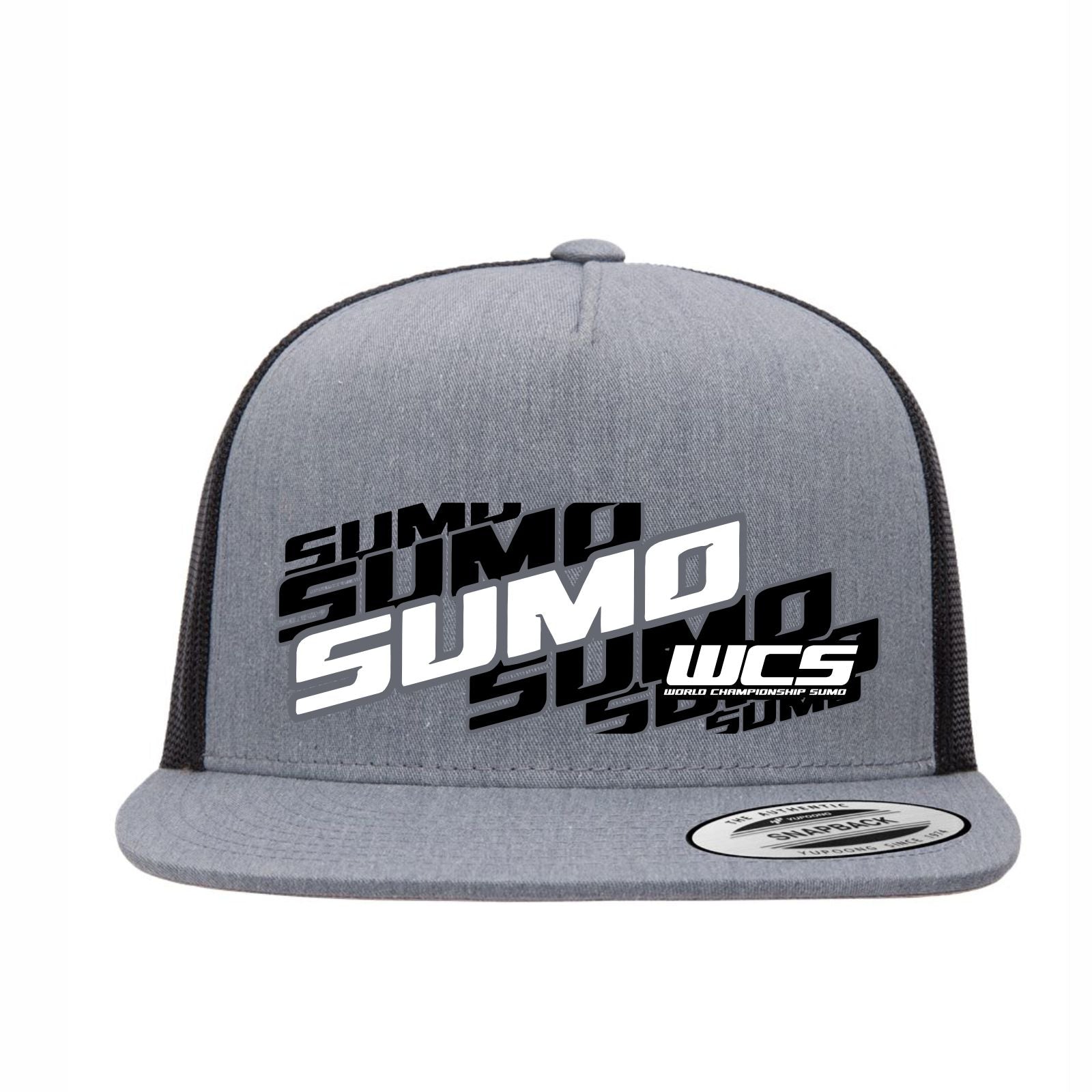 Trucker - Flat-Brim -Heather-Black- Repeat