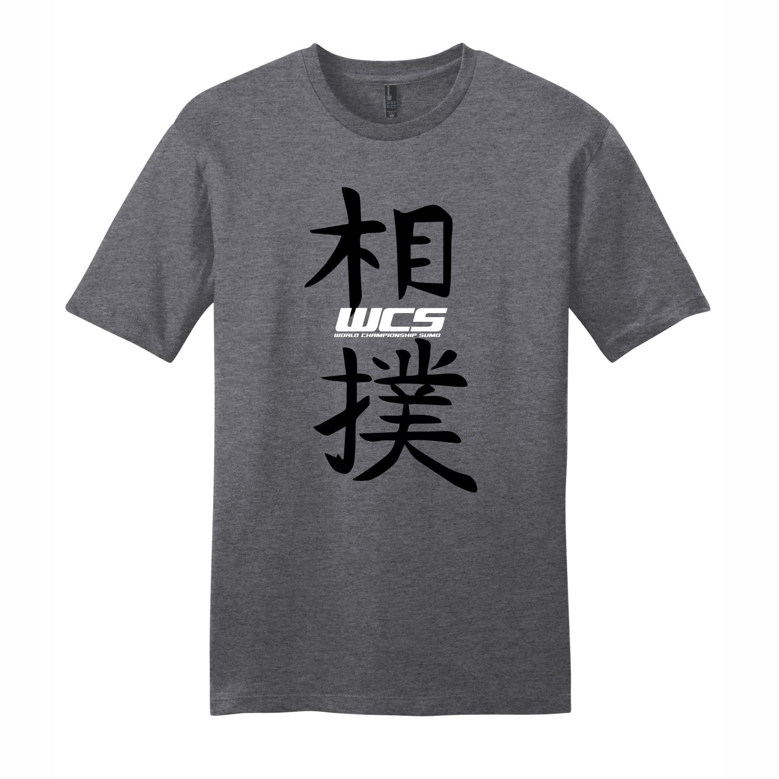 Unisex Fashion Tee -Heather Charcoal- Logo